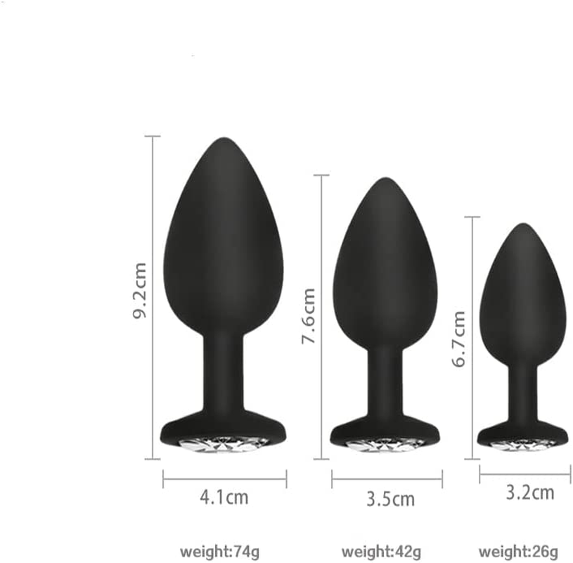 3-Pack Suit Silicone Anal Toys Plug Anal Plugs Anales Men Sexy Toys Women Couples Begineers Toy Inflatable Plug for Women Amal Plugs Pussy Toy