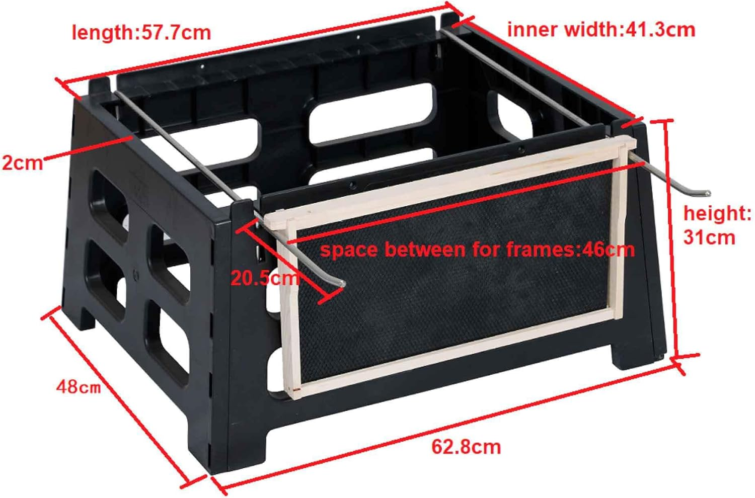 Plastic Beehive Stand 10 Frame Langstroth Bee Hive Base Ant Tool Beekeeping image number 4
