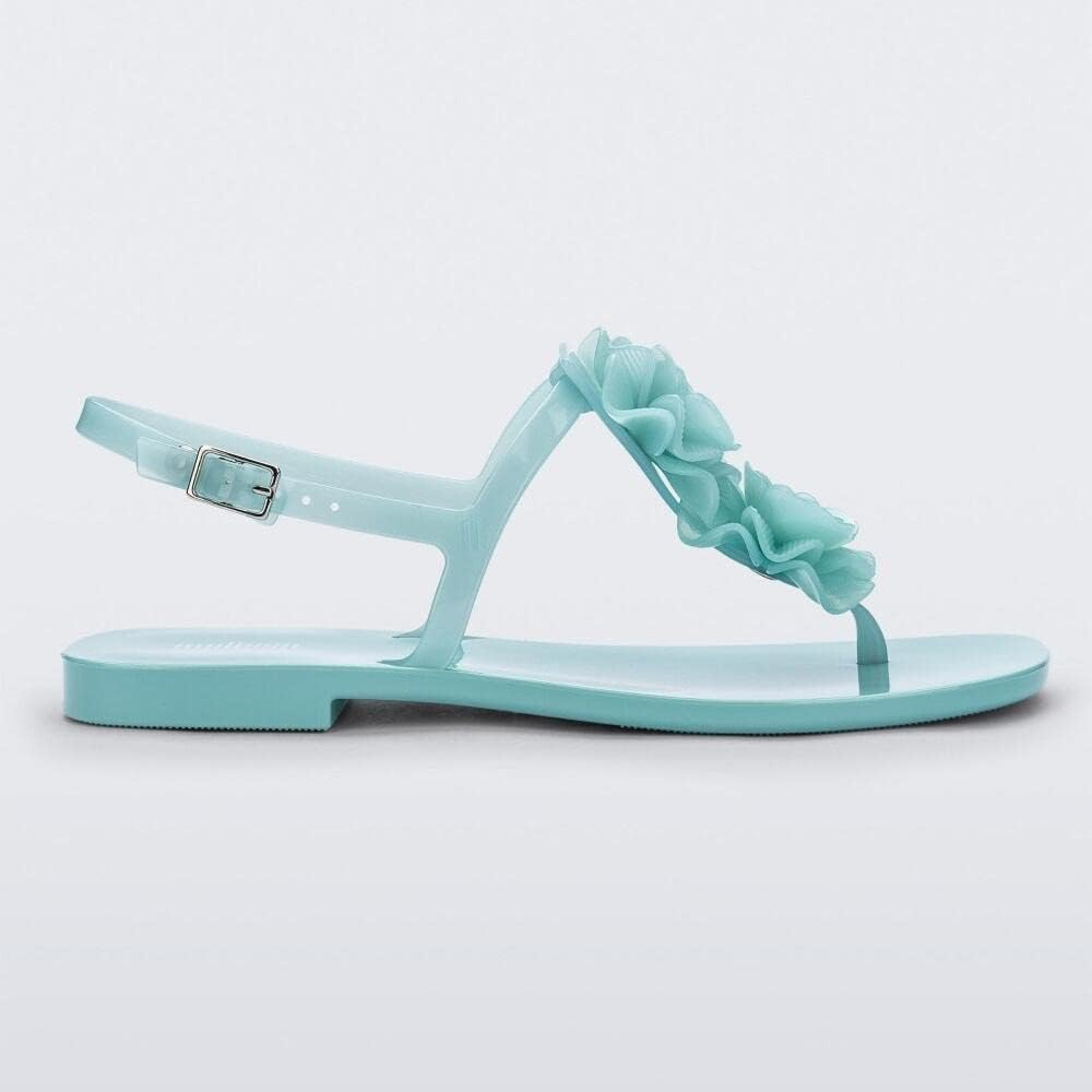 MELISSA HARMONIC SQUARED GARDEN, Flat Sandal, T&uuml;rkis, 3 UK image number 2