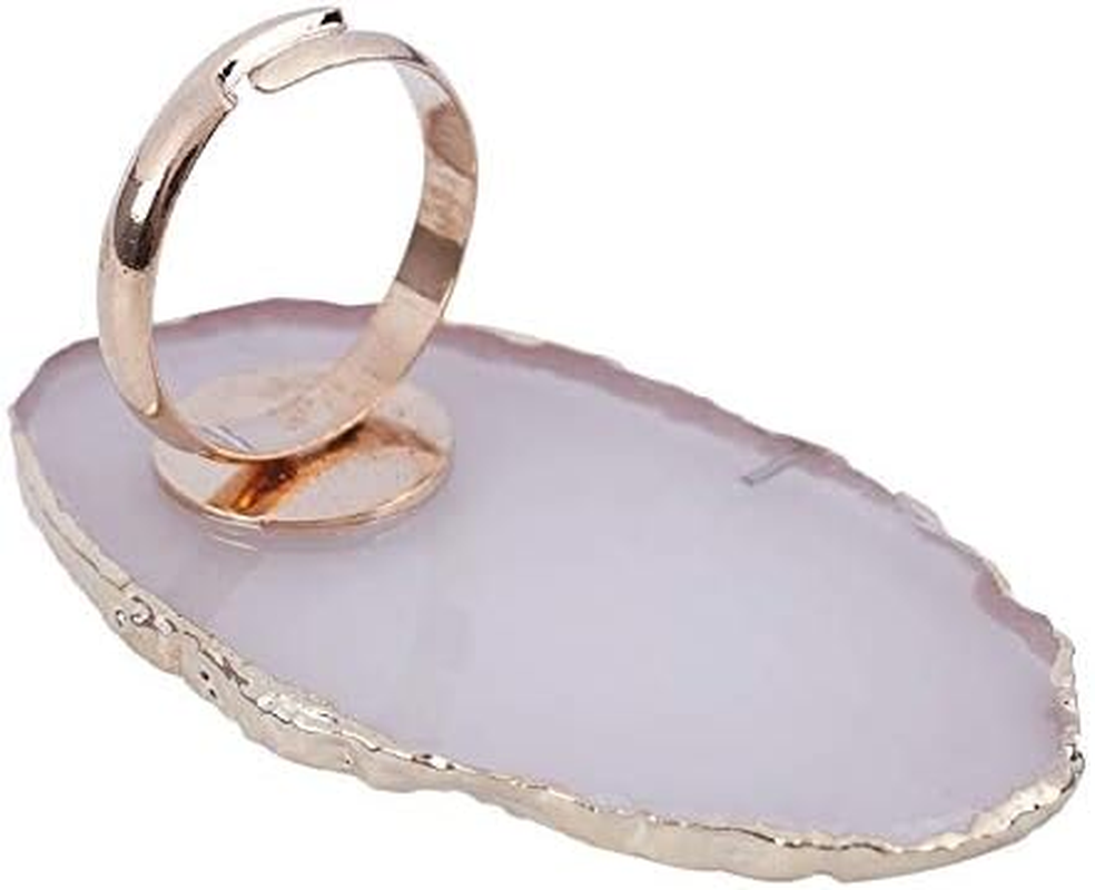 1 Pc Resin Stone Color Nail Art Palette Finger Ring Plate Acrylic Mixing Nail Art Equipmen 5X2.7Cm Zhengpingpai image number 2