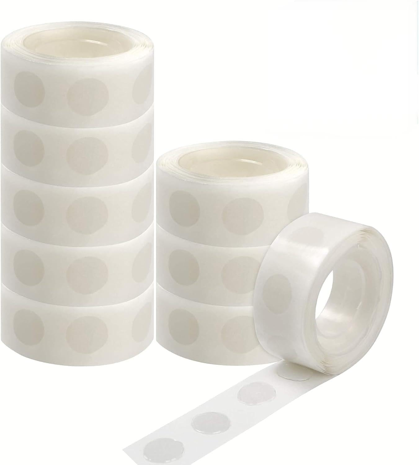 1000Pcs Glue Point Clear Balloon Glue Removable Adhesive Dots Double Sided Dots of Glue Tape for Balloons Craft Glue Points Dots Sticky Dots or Wedding Decoration image number 1