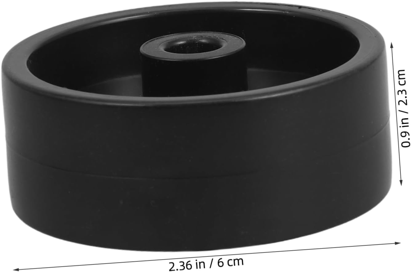 Generic 4Pcs Outdoor Caster Wheels Lawn Mower Easy Installation Patio Outdoor Umbrella Wheel Kit Mower Deck Wheels Grill Wheels Black Plastic image number 6