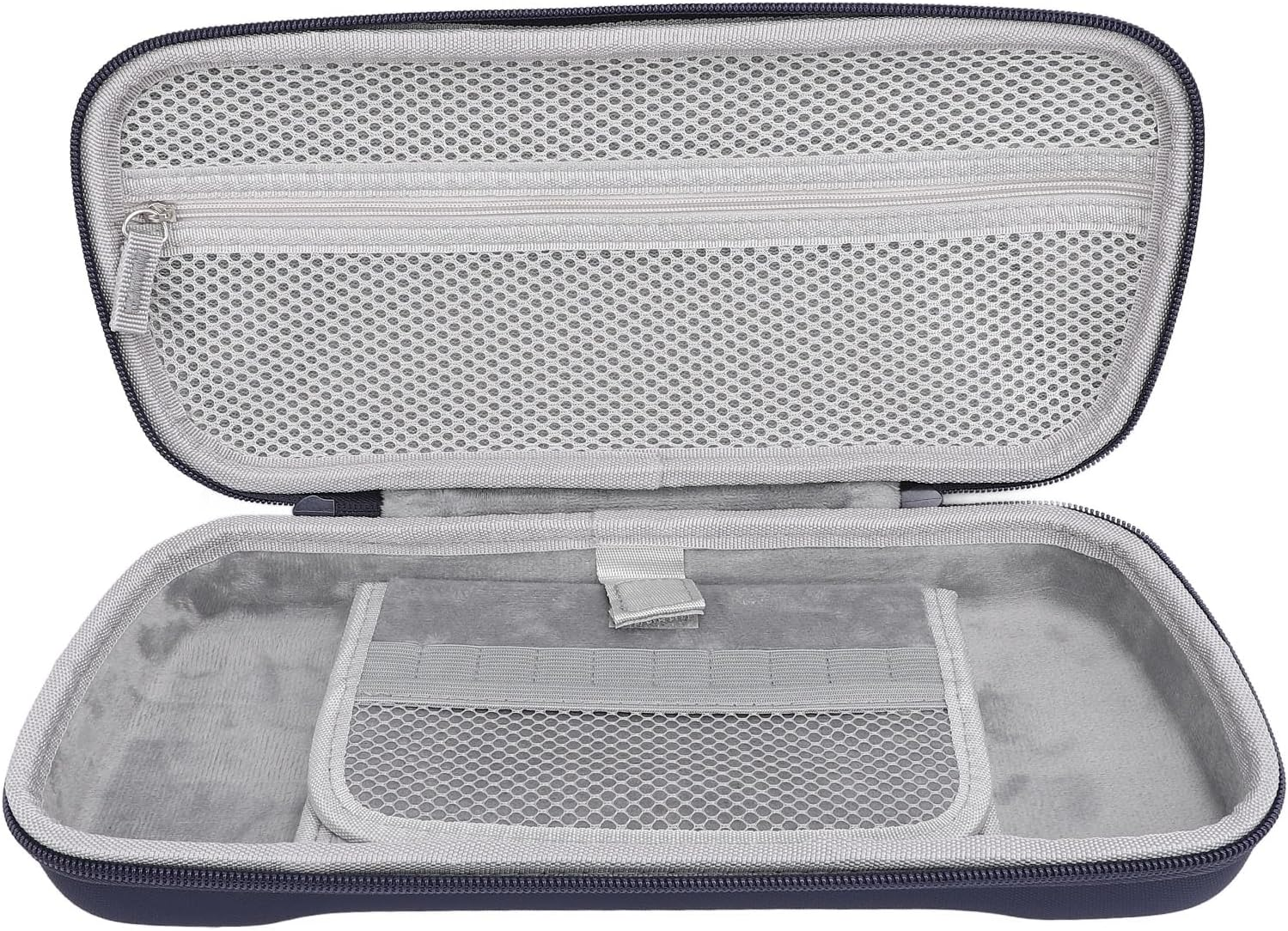 Compact Hard Protective Case, Portable Hard Shell Travel Bag with Pockets, for Rog Ally X 2024 RC72LA, for Rog Ally 2023 RC71L, for MSI Claw A1M & Other Accessories (Black)