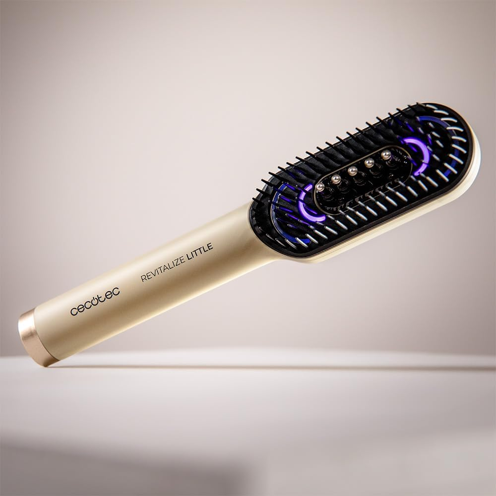 Cecotec Haircare Revitalize Little Repair Brush with LED Light, Serum Applicator and Vibration Massage, Nourishes, Repairs and Stimulates Hair Growth, 4 LED Lights image number 5