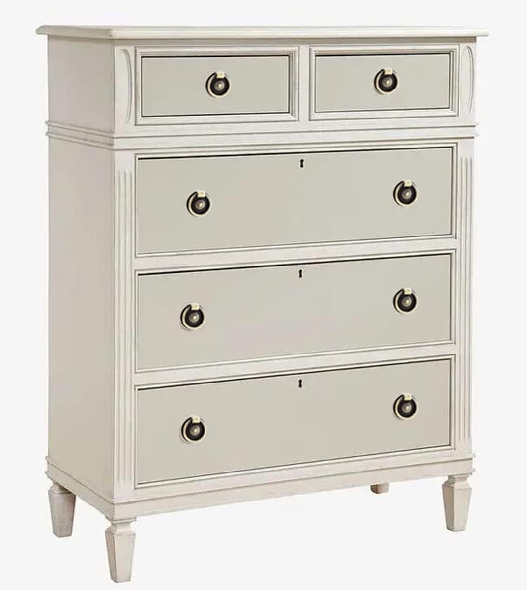 Headsitg 6 Pcs Antique Drawer Pull Ring Cabinet Ring Handle Cabinet Drawer Dressing Knob Handle Antique Brass,Size:1.37" L X 1.37" W X 0.5''H - 6 Pcs Bronze Color image number 4