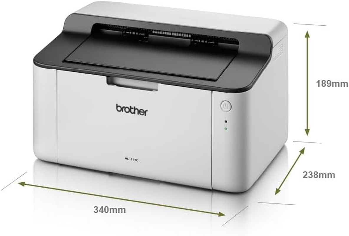 Brother HL-1110 Mono Laser Printer - Single Function, USB 2.0, Compact, A4 Printer image number 4