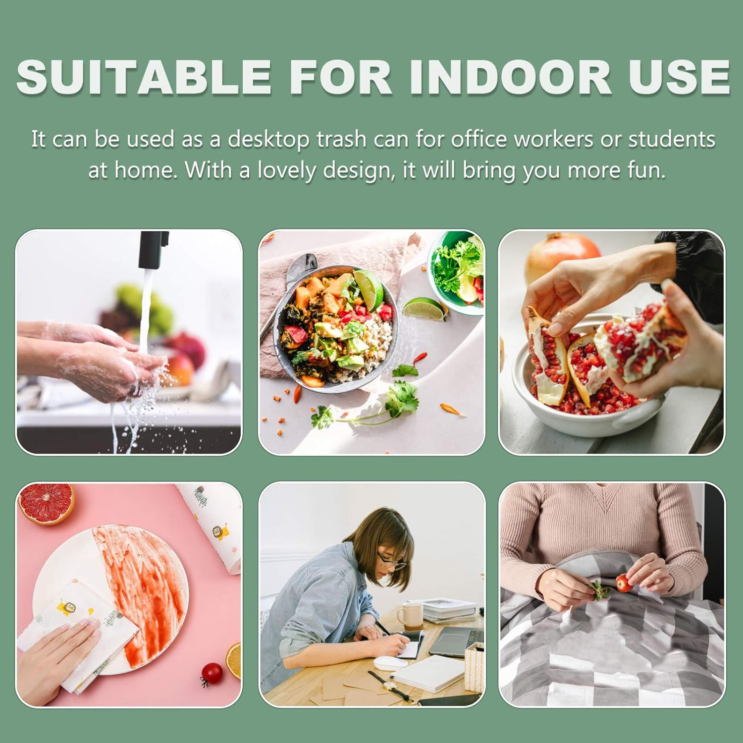 DOITOOL 1Pc Desktop Trash Can Paper Bin Children Room Trash Can Countertop Trash Can Plastic Rubbish Bin Desk Bin Tiny Mini Dresser Desktop Garbage Can Car Jewelry Plastic Pp Office White image number 5