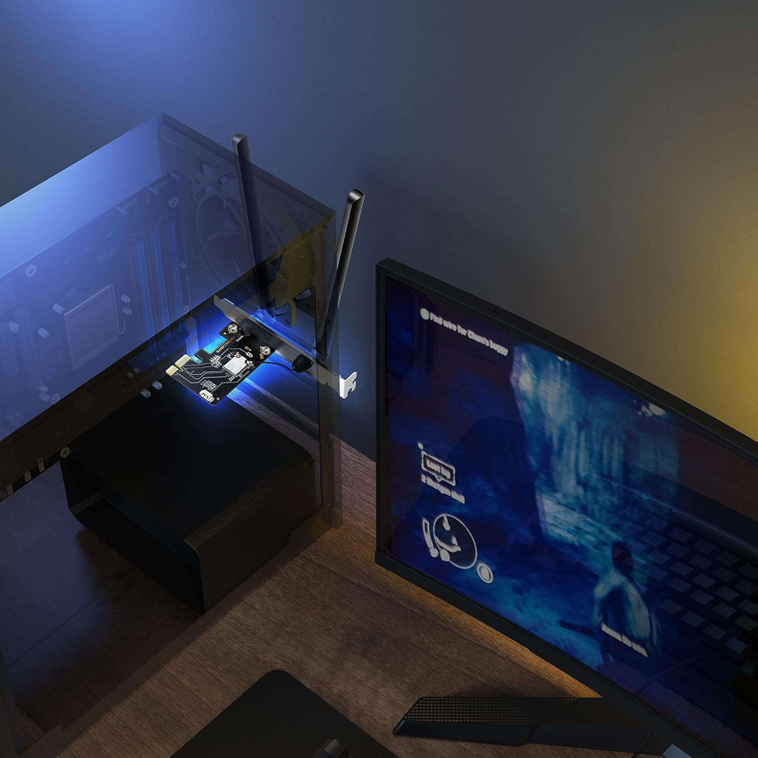 Mercusys AXE5400 Wi-Fi 6E Bluetooth 5.3 Pcie Adapter, Tri-Band, Faster Speed & Broader Coverage, WPA3 Security, 2X MU-MIMO, OFDMA, Windows Compatible (MA86XE) image number 3