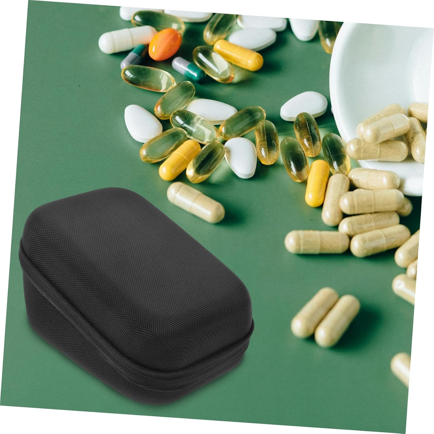 TOVINANNA Portable Hard Travel Case Bp Monitor Storage Bag Organized Compartments image number 2