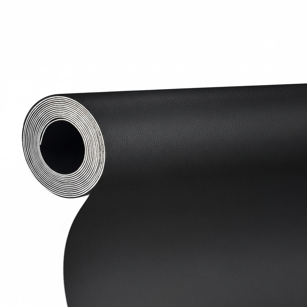 Leather Repair Patch for PU Couches,Self Adhesive Waterproof，Repair Patch Self Adhesive Waterproof for Couches, Furniture, Kitchen Cabinets, Car Seats(Black, 17X79 Inch) -Quttly image number 5