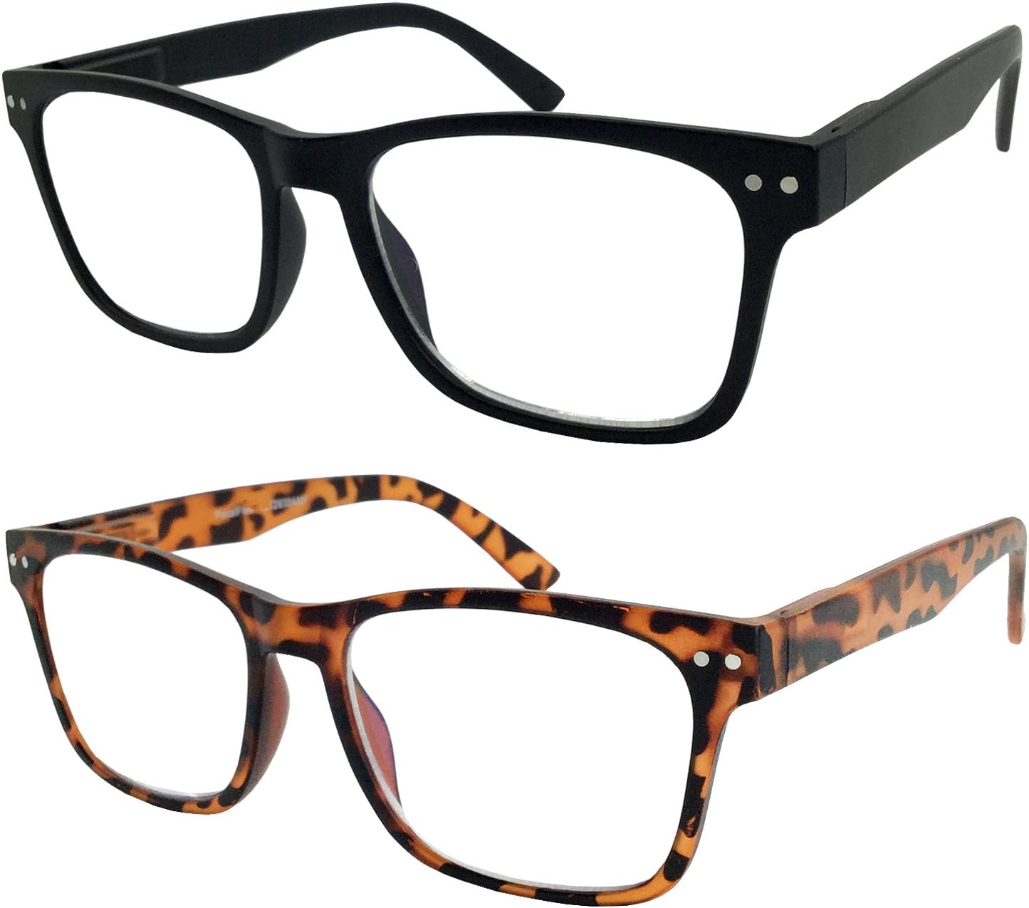 2 Pack Bulk Multi Focus 3 Power Progressive Reading Glasses - No Line