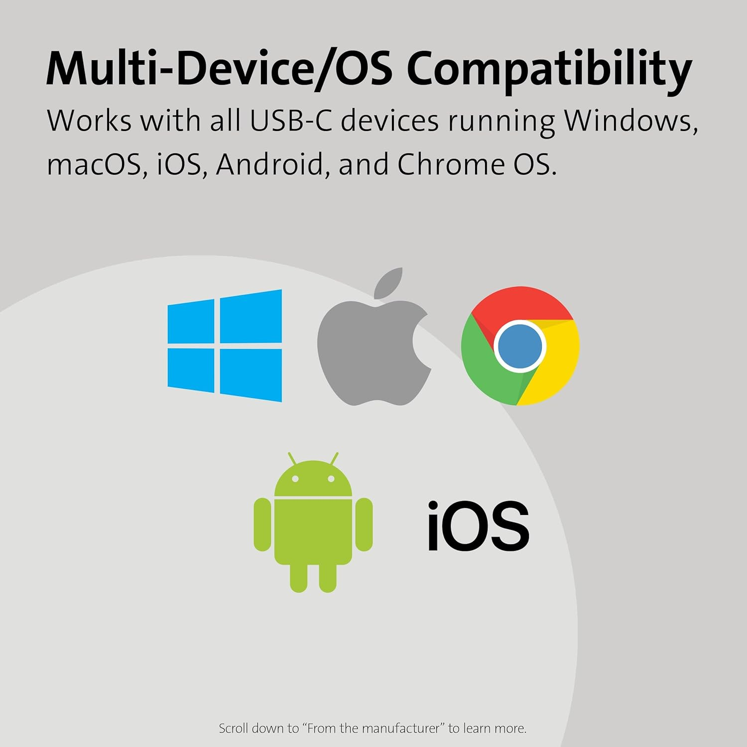 Kensington Classic EQ USB-C Headphone, 6 Ft (1.8M) Nylon Braided Cord, for School, Kids, Adults, Padded Adjustable Headband, Black (K97602WWB) image number 1