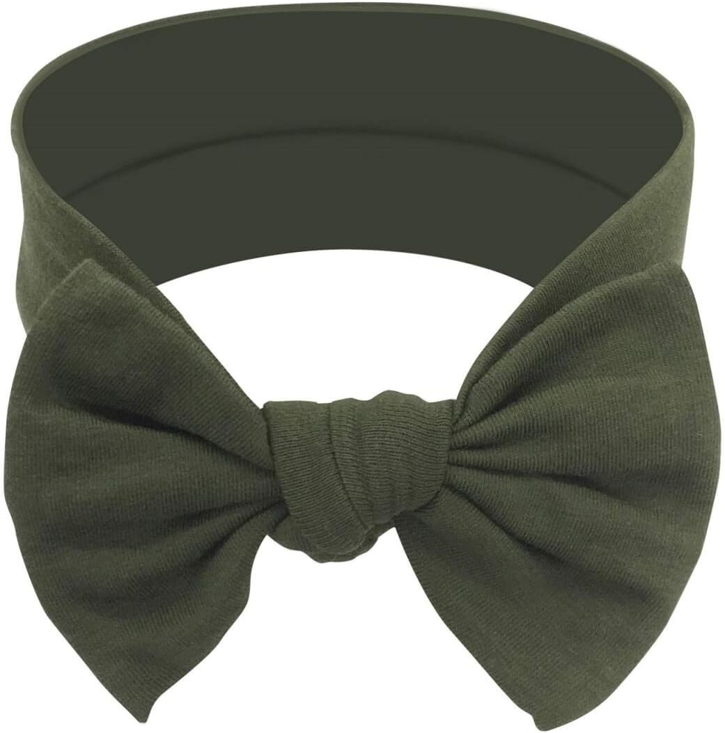 Baby Girl Headbands-Infant,Toddler Cotton Handmade Hairbands with Bows Child Hair Accessories image number 2