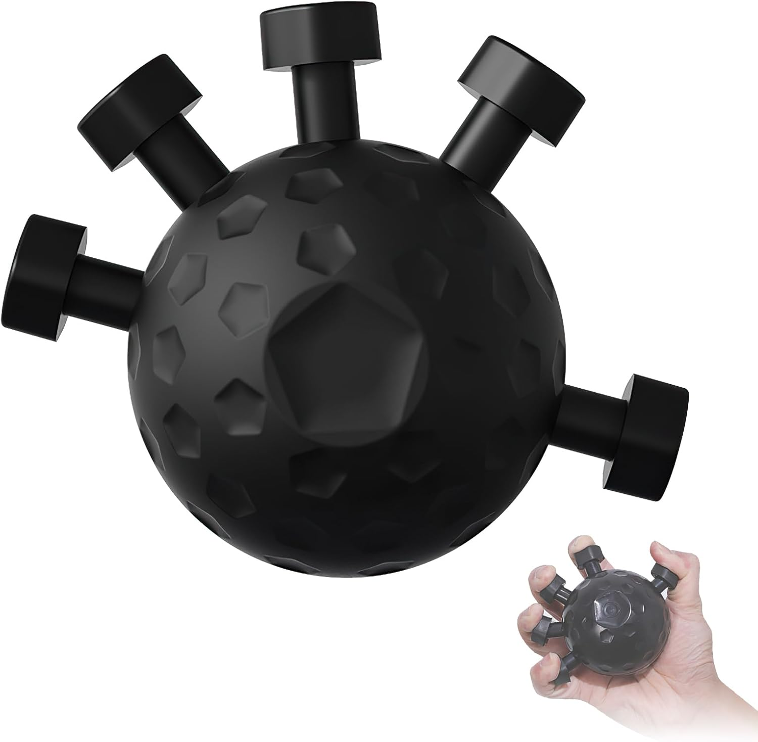 Grip Strength Trainer,Hand Grip Strengthener,Strength Training Grip Strengtheners,Forearm Trainer,Finger Strengthener Exerciser,Hand Strengthener Exercise Ball,Finger Grip Power for Muscle Building image number 2