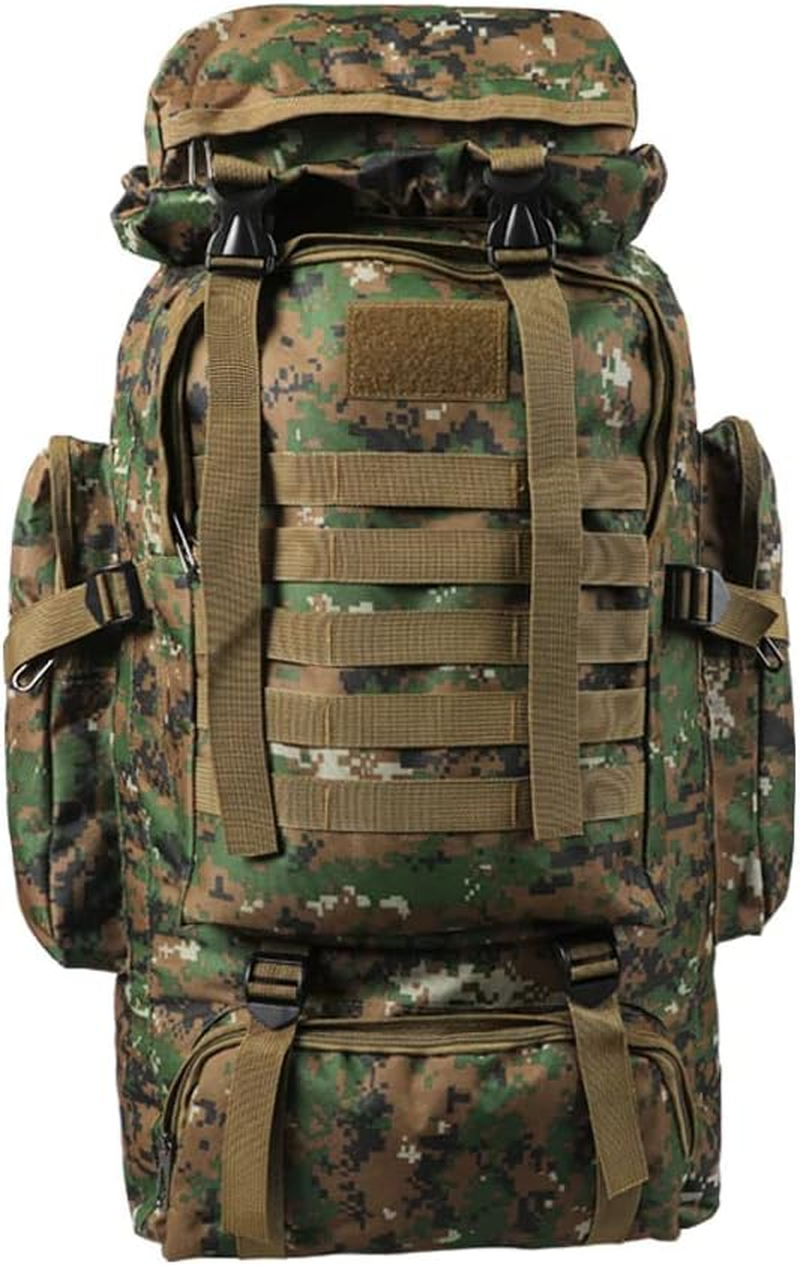 80L Military Tactical Backpack Rucksack Hiking Camping Outdoor Trekking Army Bag image number 2