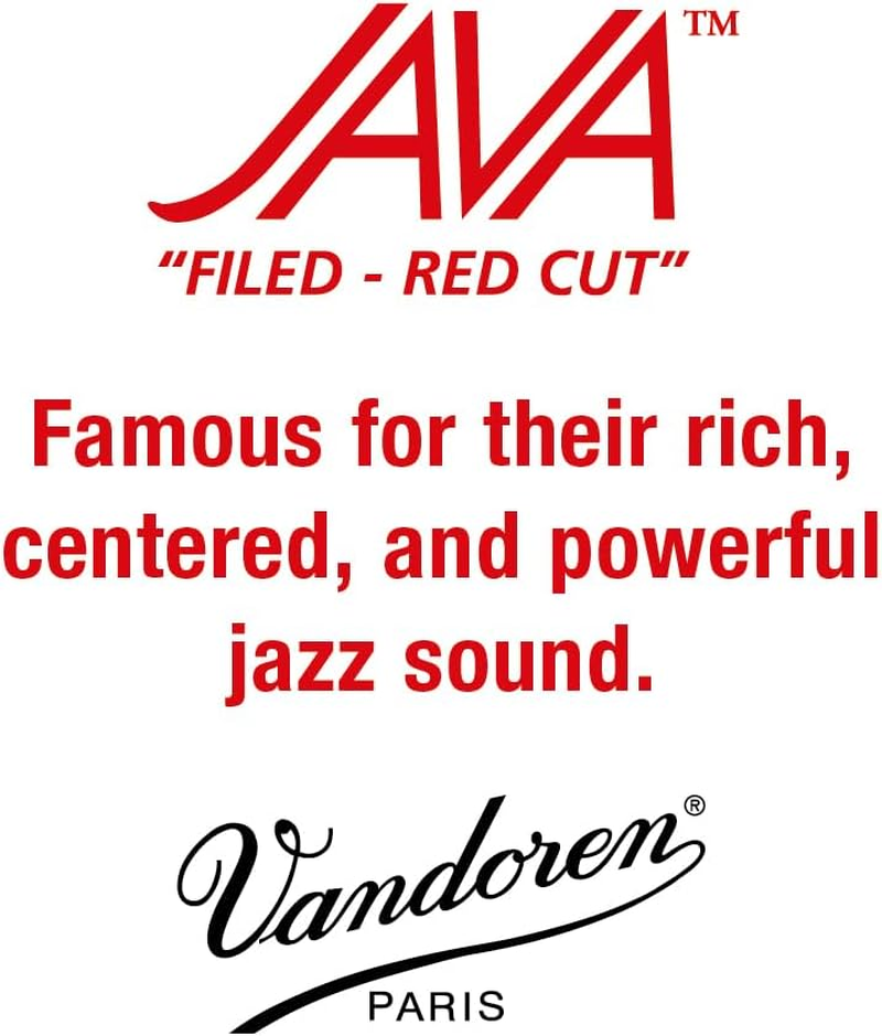 Vandoren Java 2.5 Tenor Saxophone Reed Set of 5, Red Green image number 4