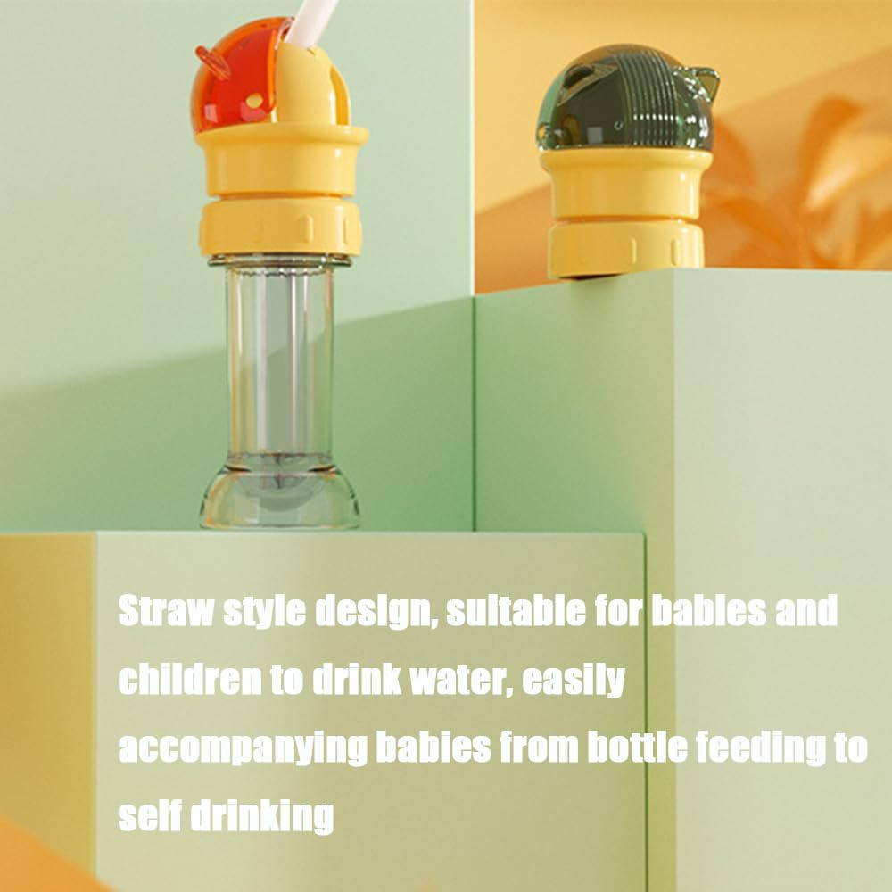 Reusable Children Beverage Water Bottle Straw Lid, Water Bottle Straw Cover,Water Bottle Twist Cover Cap,Water Bottle Spout Adapter for Kids image number 3