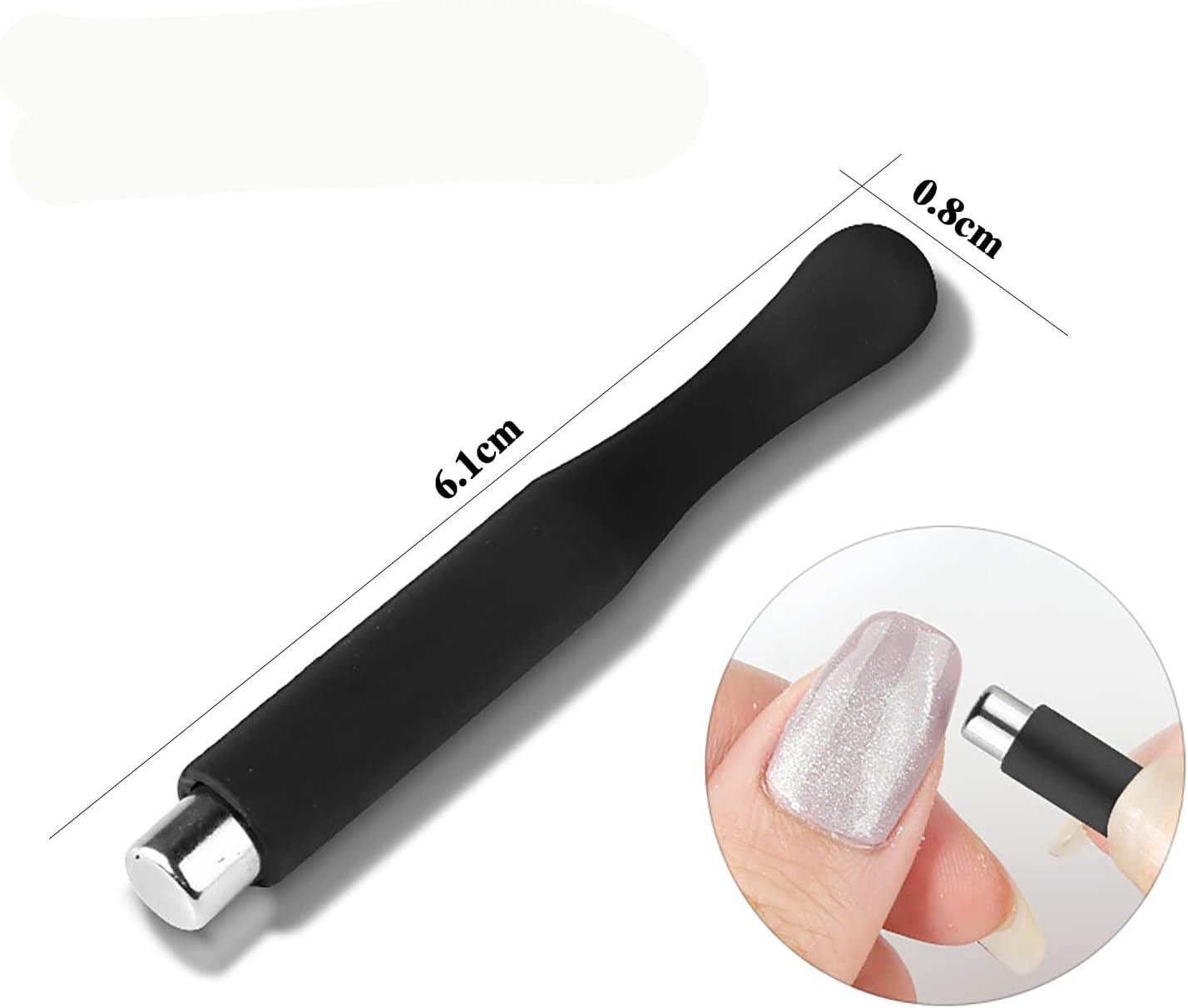 SILPECWEE 15Pcs Nail Magnet Set Cat Eye Gel Nail Polish Magnet Wand Magnetic Nail Polish Cat Eye Magnet for Nails Cat Eye Magnets Sticks Nail Design Tools Nail Art