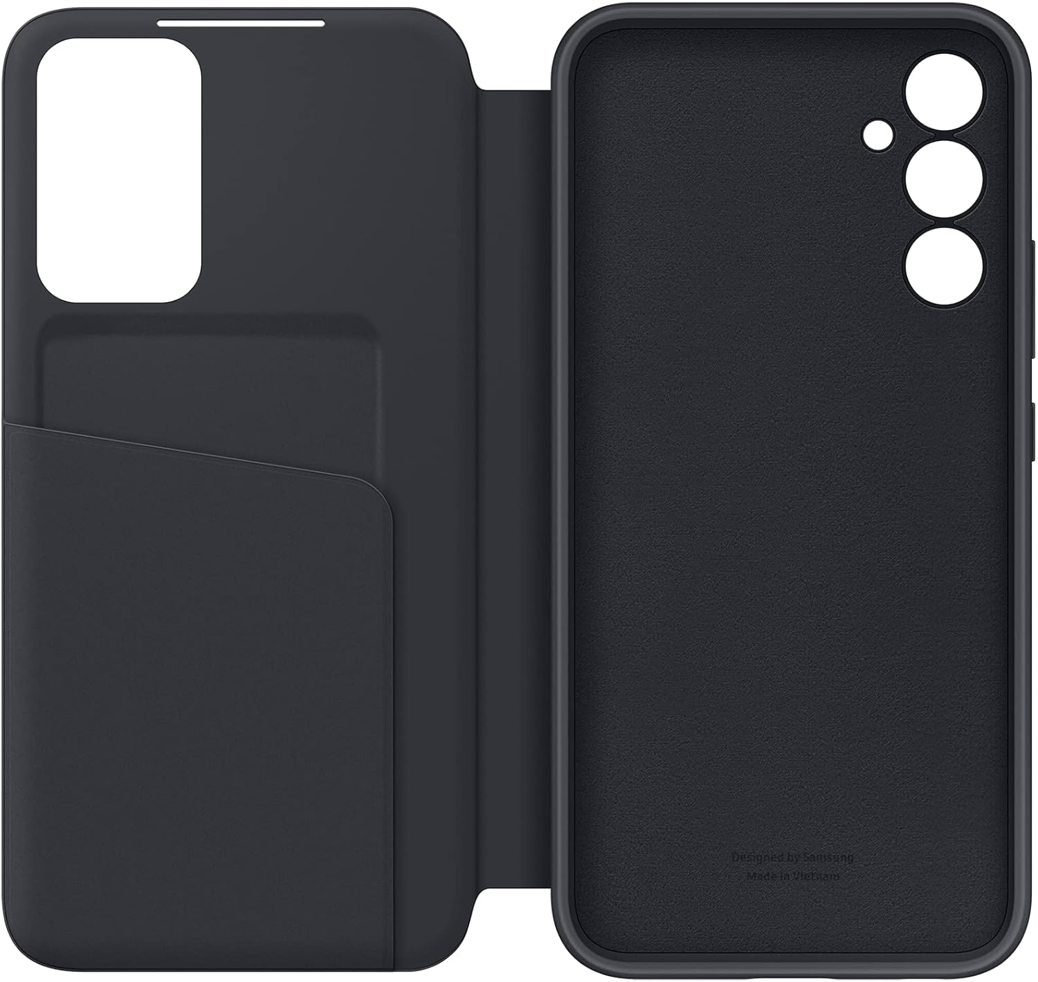 Samsung Galaxy A34 5G Smart View Wallet Case, Black - Black image number 3