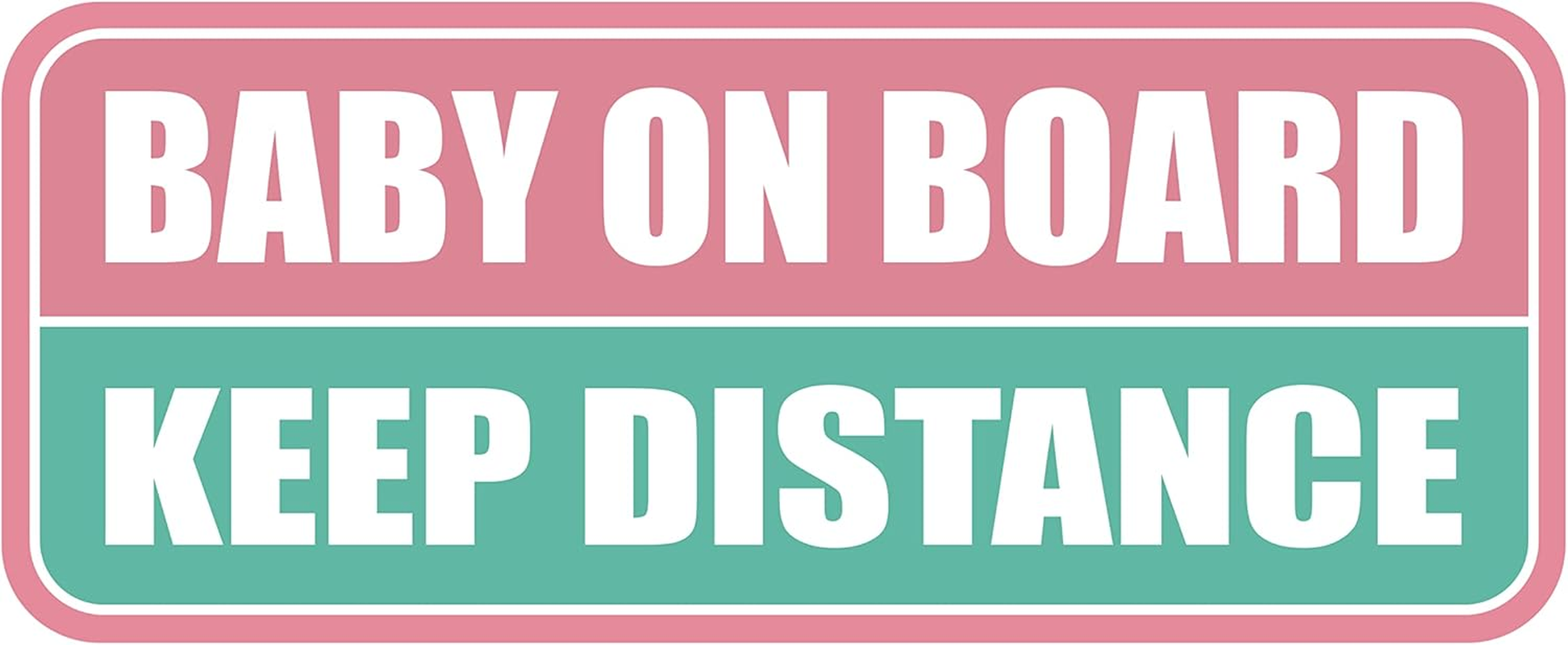 Baby on Board Magnet_Rectangular Type (1 Pack) (Yellow/Black)