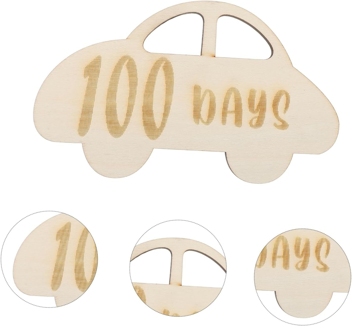 Jojofuny Wooden Milestone Cards Days Growth Record Photo Props Milestone Signs for Newborns Cozy Home Decor Showers image number 4