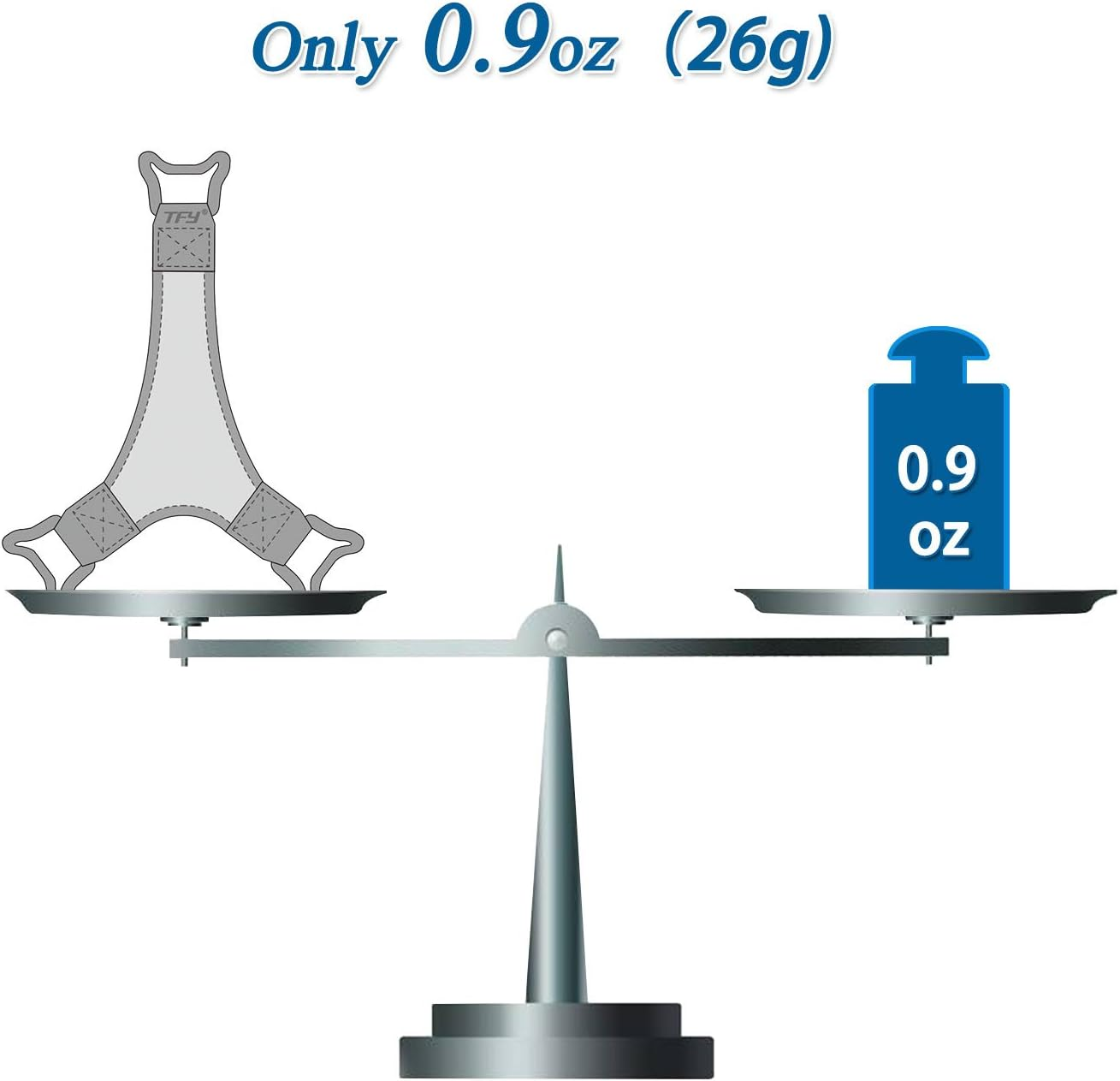 TFY Security Hand Strap Holder Finger Grip for Tablets -Compatible with Ipad Air/Ipad Pro 9.7Inch / Samsung Galaxy Tab 10.1Inch / Tab 4 10.1Inch / Tab Pro 10.1Inch / Tab S 10.5 (Grey) - Grey image number 2