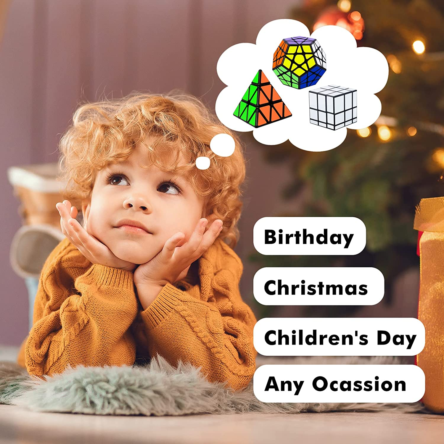 YKL World Black Magic Dodecahedron Megaminx + 3X3X3 Pyraminx + Silver 3X3 Mirror Puzzle Cube image number 2