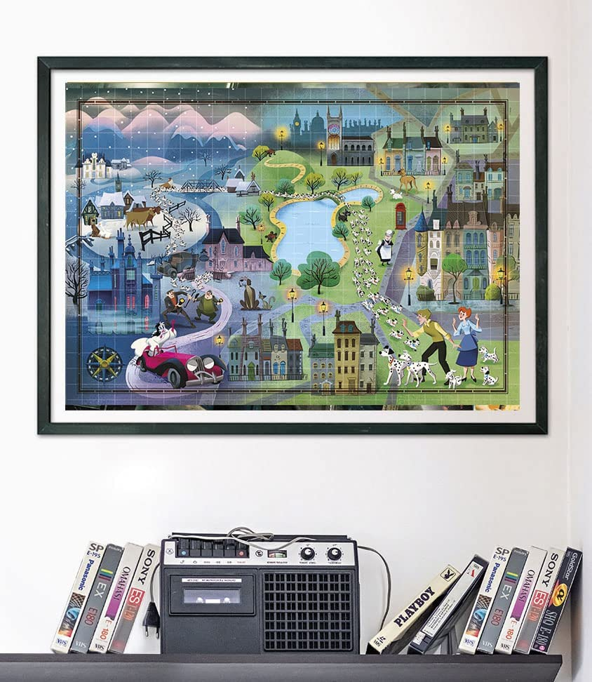 Clementoni 39665 Disney Maps 101 Dalmatians 1000 Pieces, Made in Italy, Jigsaw Puzzle for Adults, Multicolor, Medium image number 6