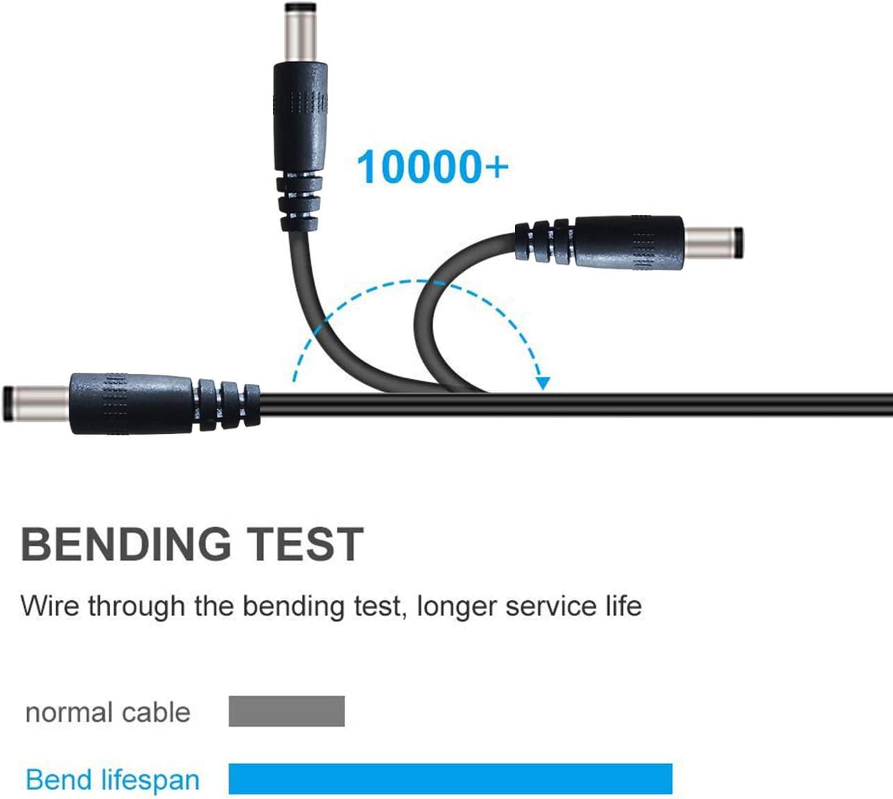 Liwinting 1.5M/4.92Ft USB to DC Power Cable, 5V USB DC Cable, 2.1 Mm X 5.5 Mm DC Barrel Male Jack Converter Power Charging Cable for Laptop Notebook, Mini Speaker, Tablet, Router, USB Light - Black image number 1
