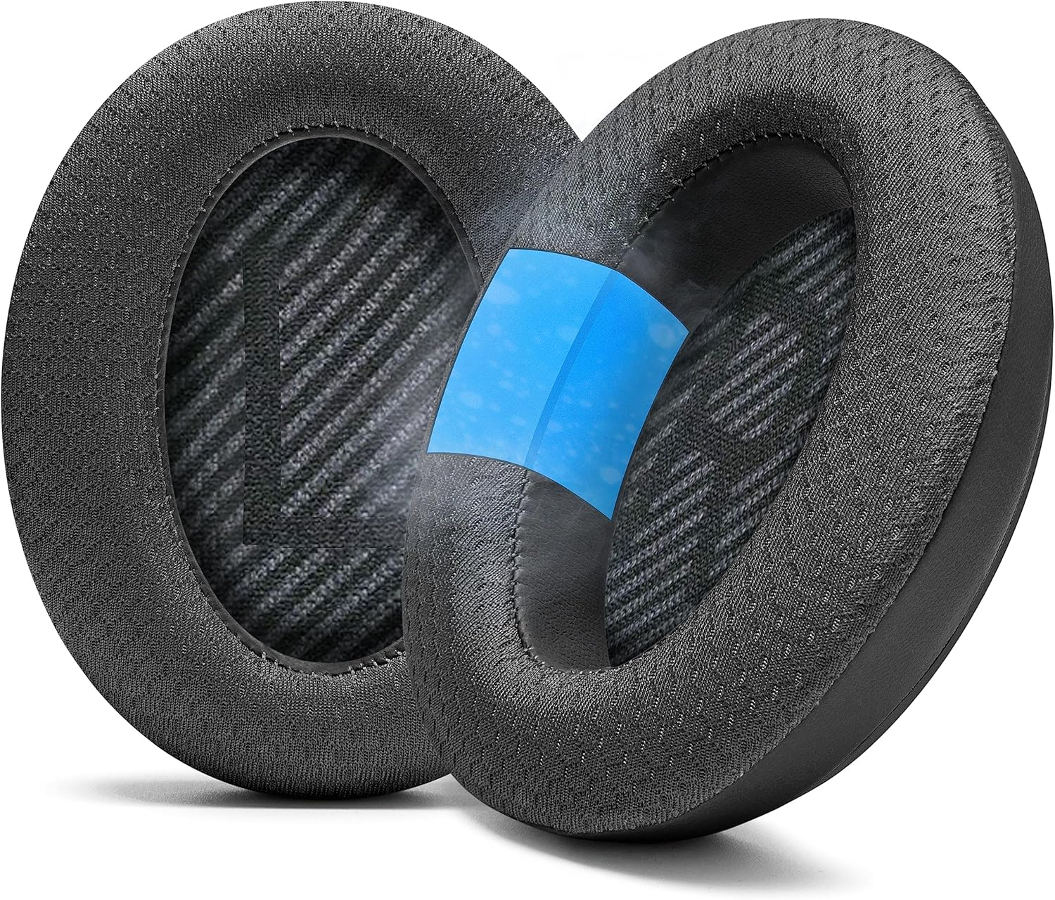WC Freeze QC35 - Cooling Gel Ear Pads for Bose QC35 & Qc35Ii (Quietcomfort 35) Headphones & More | Breathable Sports Fabric, Cooling Gel, Extra Thick & Cooler for Longer | Orange Prism