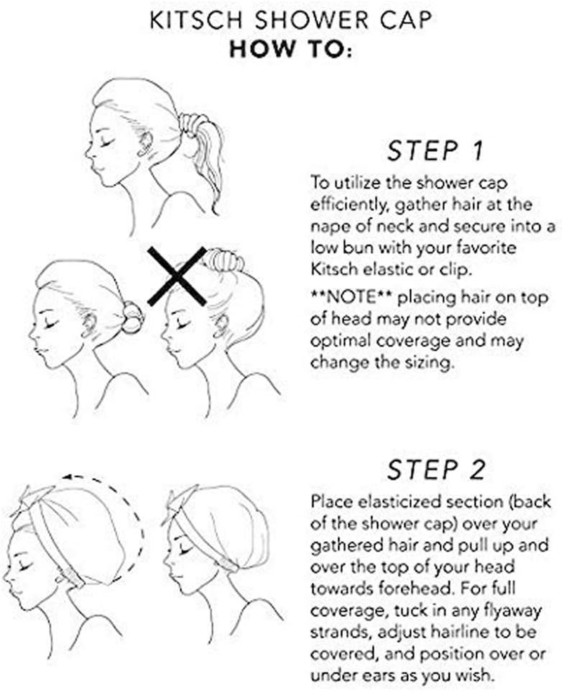 Reusable Shower Caps for Women Flexible Bathing Caps for Women Waterproof Adjustable Shower Cap Bathing Closed Design and Easy to Wear