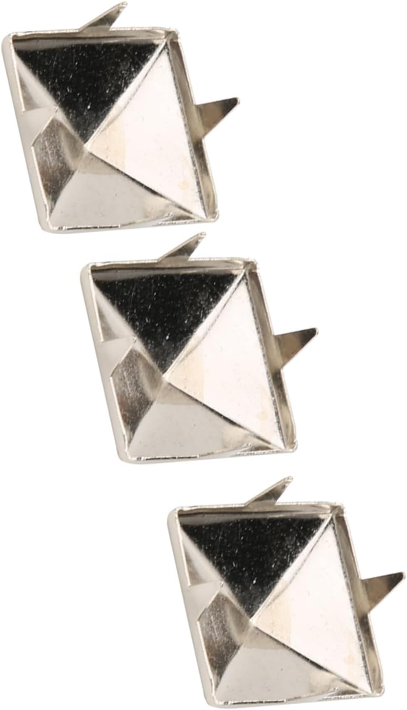 100Pcs 100Mm-15Mm Four Jaw Rivets Spikes Studs Metal Punk Spikes Spots Square Pyramid Studs for Punk Craft Leather Clothing Shoes Decoration (10MM) image number 2