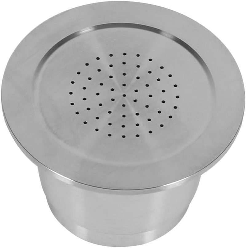 Refillable Coffee Capsule for Stainless Steel Reusable Capsule Coffee Pods with Spoon Reusable Capsules Suitable for Coffee Machines