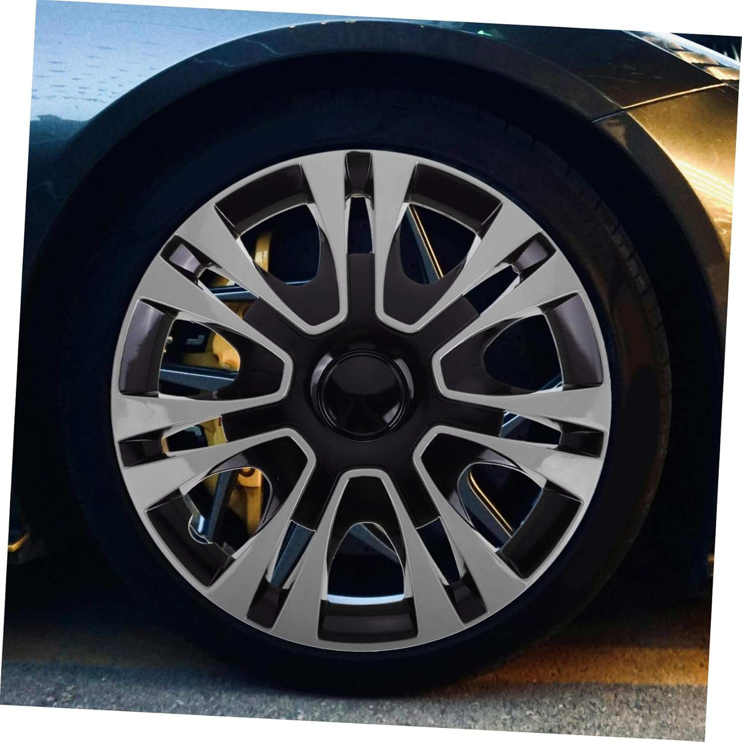 CHICAMPERA Wheel Cover Durable Protector Effortless Installation Water-Resistant Tire Decoration for Cars Design for Enhanced Vehicle Appearance image number 6