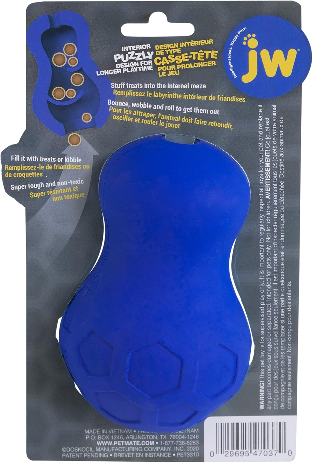 JW Pet Puzzler Dog Toy, Blue, Large image number 1