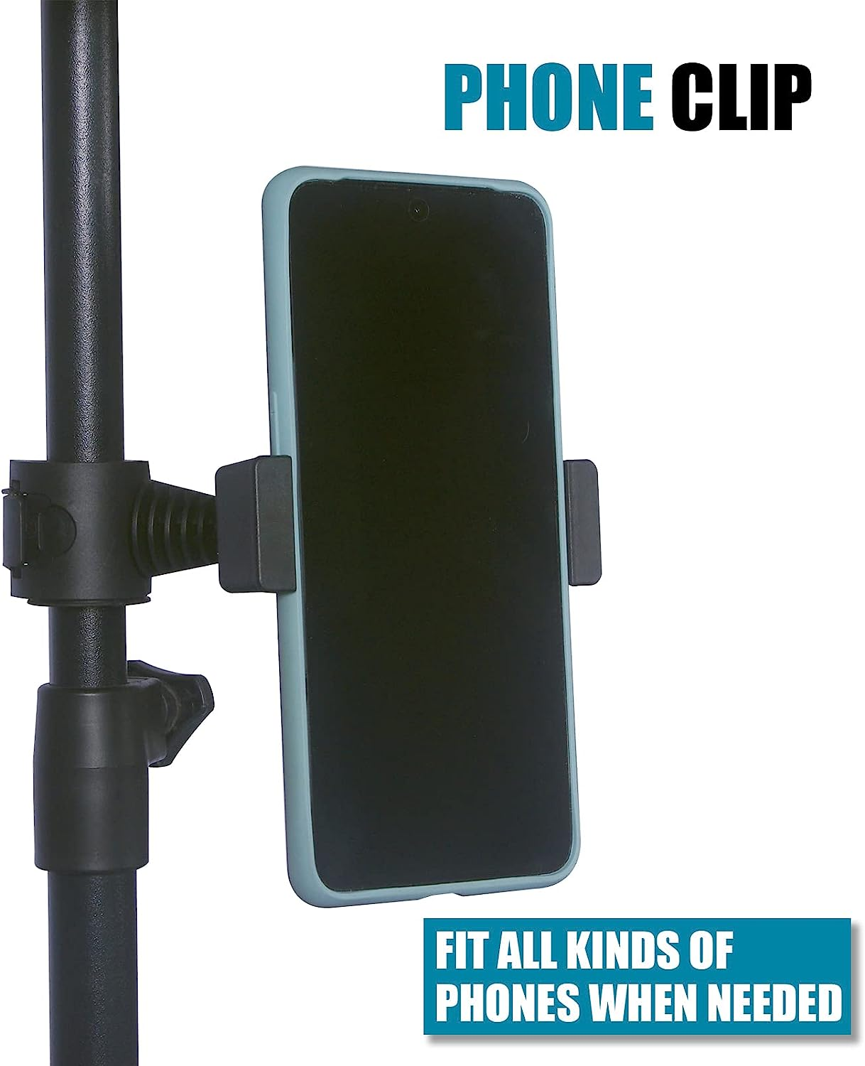 GLEAM Sheet Music Stand - 5 In1 Desktop Book Stand Metal with Carrying Bag Folder and Clamp image number 2