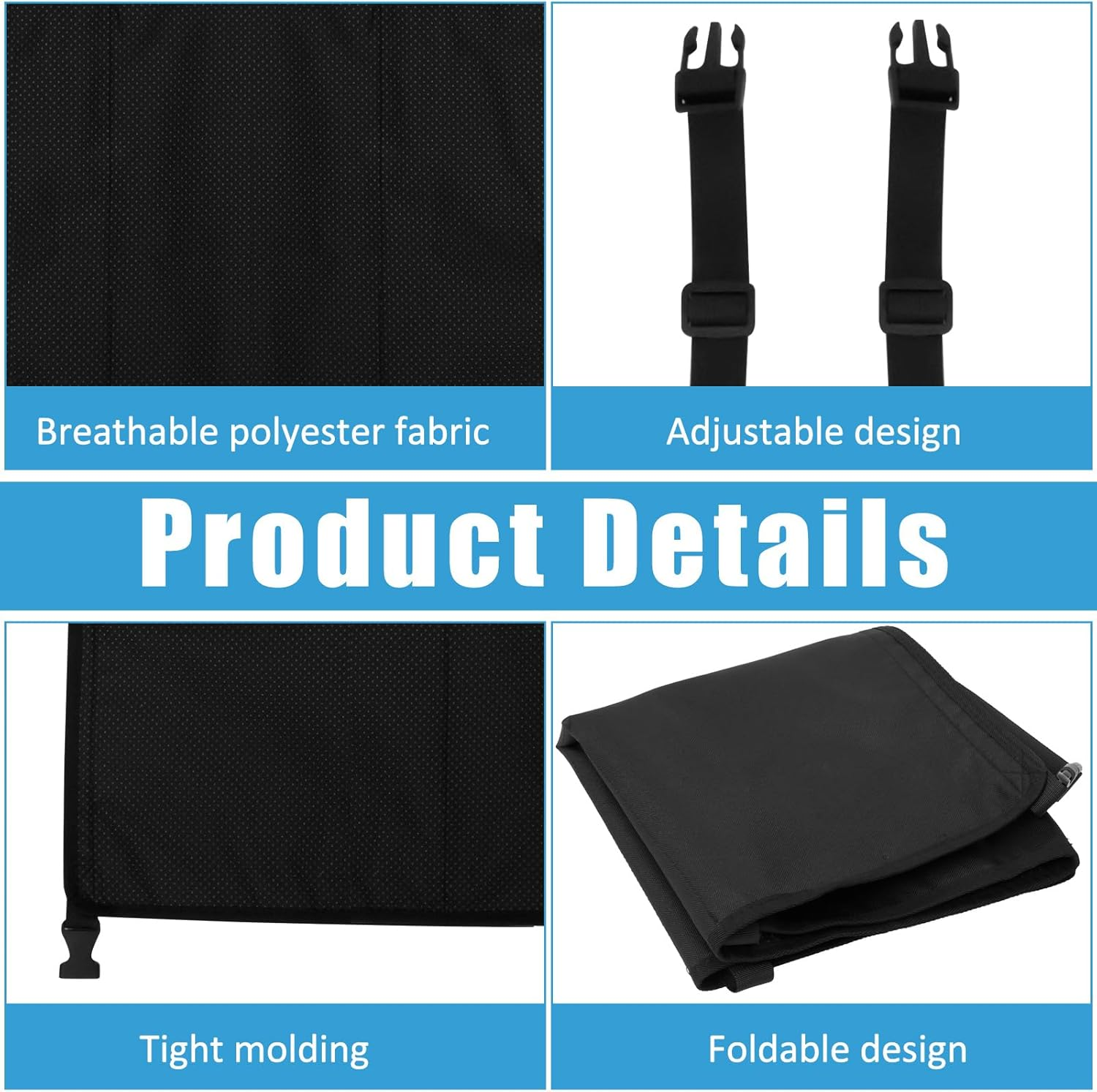 Toddler Airplane Seat Extender, Airplane Bed for Toddler Lightweight Portable Airplane Footrest with Buckle Easy Installation Airplane Seat Extender Comfortable Polyester Airplane Bed (Medium) image number 1