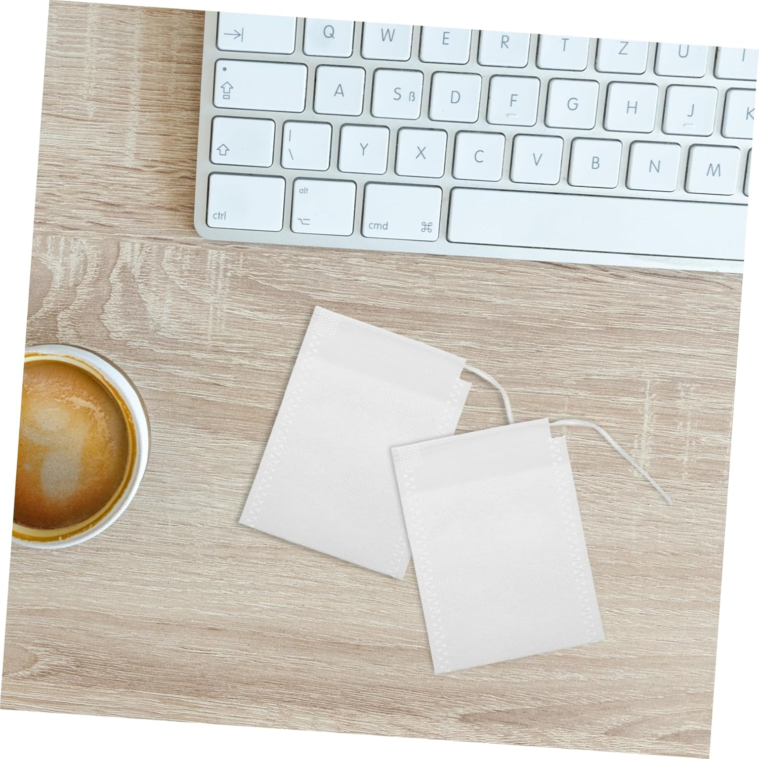 VINTORKY 100Pcs Detox Tea Bags Reusable Tea Sachets for Filtering Infusers Sealable Material image number 1