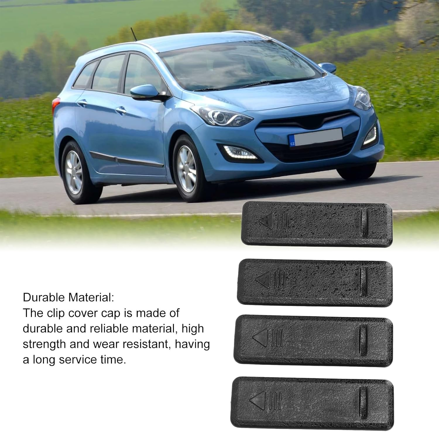 4Pcs Car Roof Clip Cover 87255A5000 - Top Rail Rack Moulding Clip Cover for I20 I30