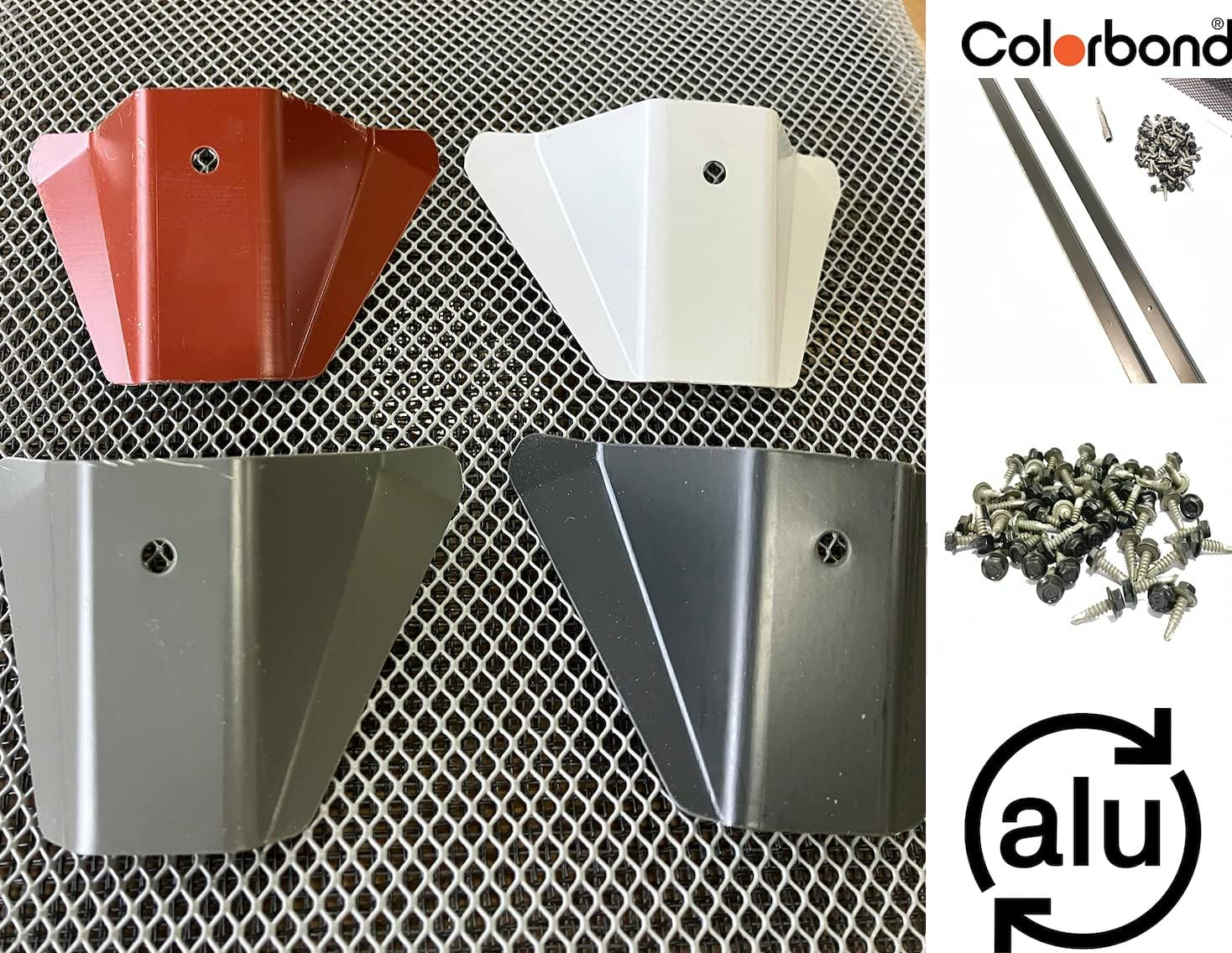 Box Gutter Guard Mesh Kit 10 Meters 500Mm Aluminium Mesh with Fittings for Trimdek Roofing (Shale Grey) - Ironstone image number 5