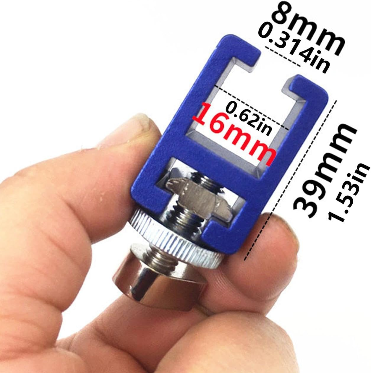 Dent Repair Puller Head, Automotive Dent Removal Hook, Aluminum Alloy Construction, 1.54X0.63X0.31Inches Sliding Hammer Compatible, Auto Repairing Tool, Repair Accessory for Cars image number 1