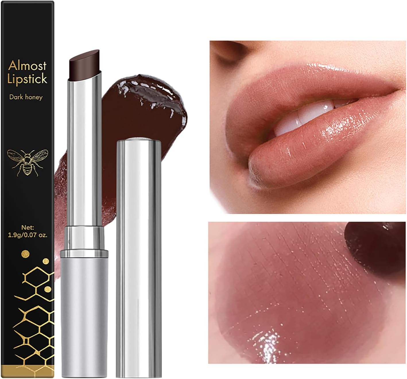 Black Honey Lipstick, Honey Lipstick for Women, Natural Glossy Lips Balm, Sheer Lips, Nourishing and Hydrating Lip Gloss image number 1