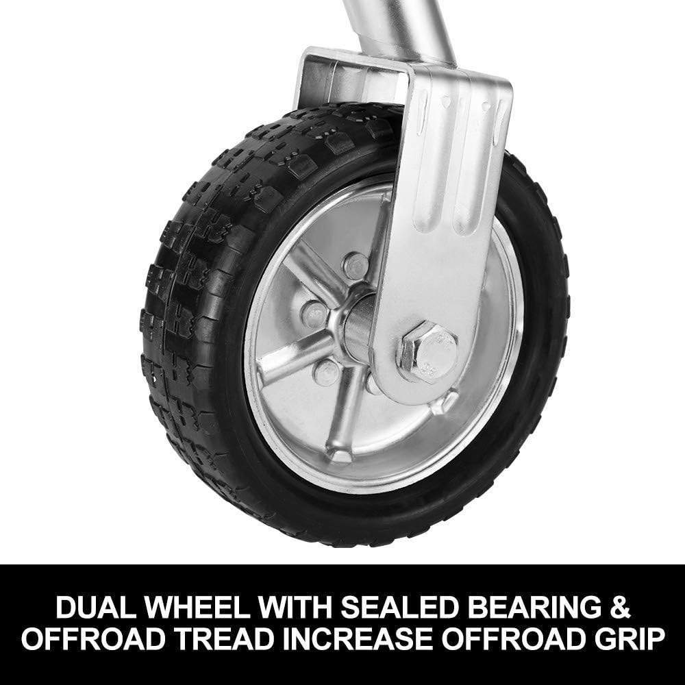 San Hima Jockey Wheel 10" Inch Swing up Rubber Wheel 1000Kg Caravan Boat Trailer image number 2