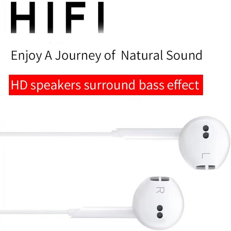 Headphones with USB-C Plug, Wired Ear Buds with Built-In Remote to Control Music, Phone Calls, and Volume image number 6