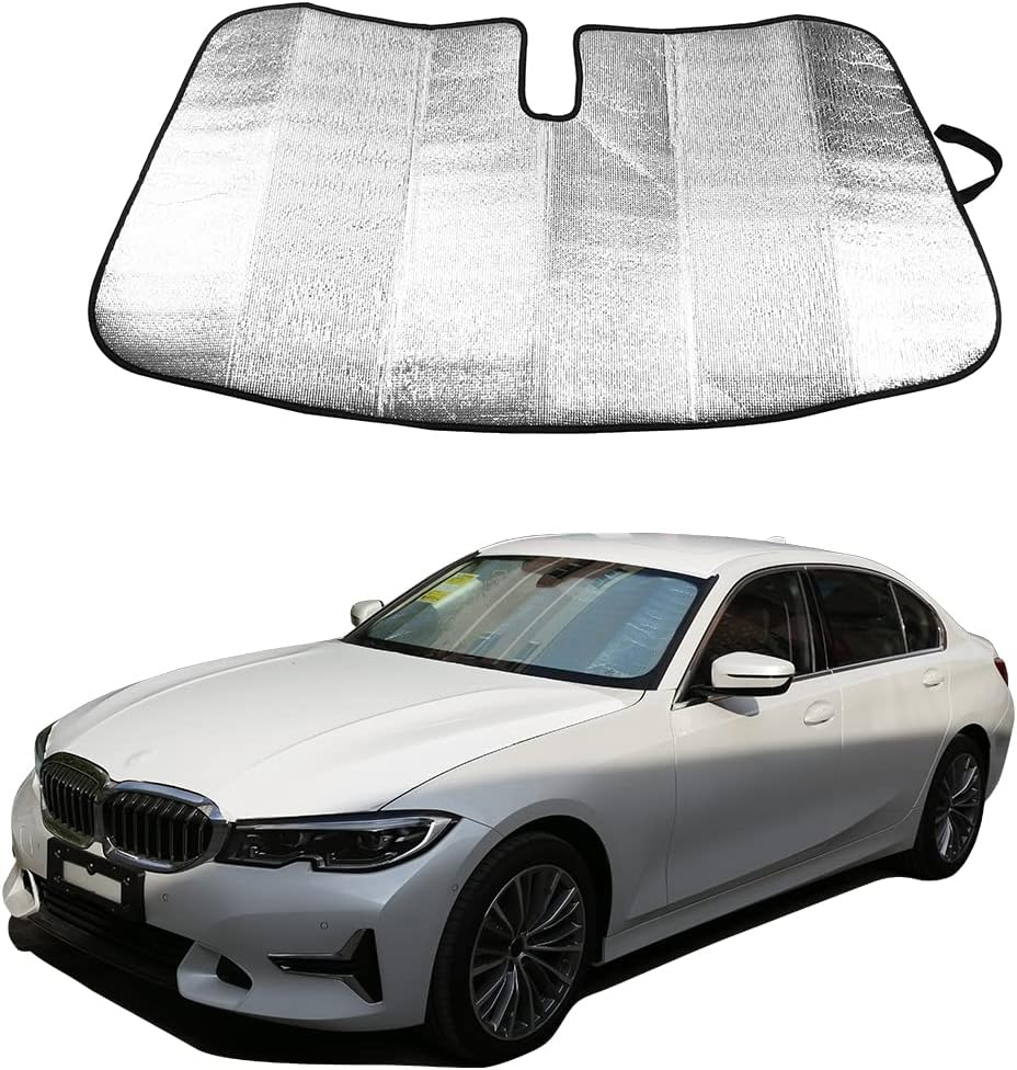 Windshield Sunshade Car Foldable UV Ray Reflector for BMW 3 Series G20 G28 2019-2022 Car Sun Shade Accessories image number 1