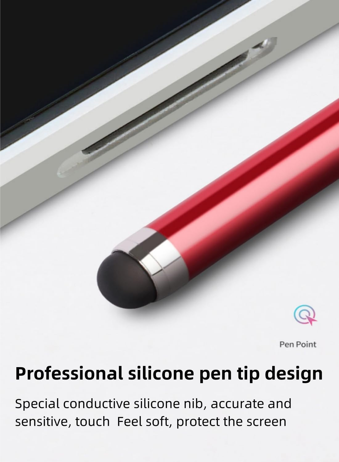 Stylus Pens for Touch Screens, 10 Pack Stylus Pen for Ipad Iphone Android Chromebook Tablets and More Capacitive Touchscreen Devices High Sensitivity & Precision No Scratches Rubber Tips Stylist image number 6