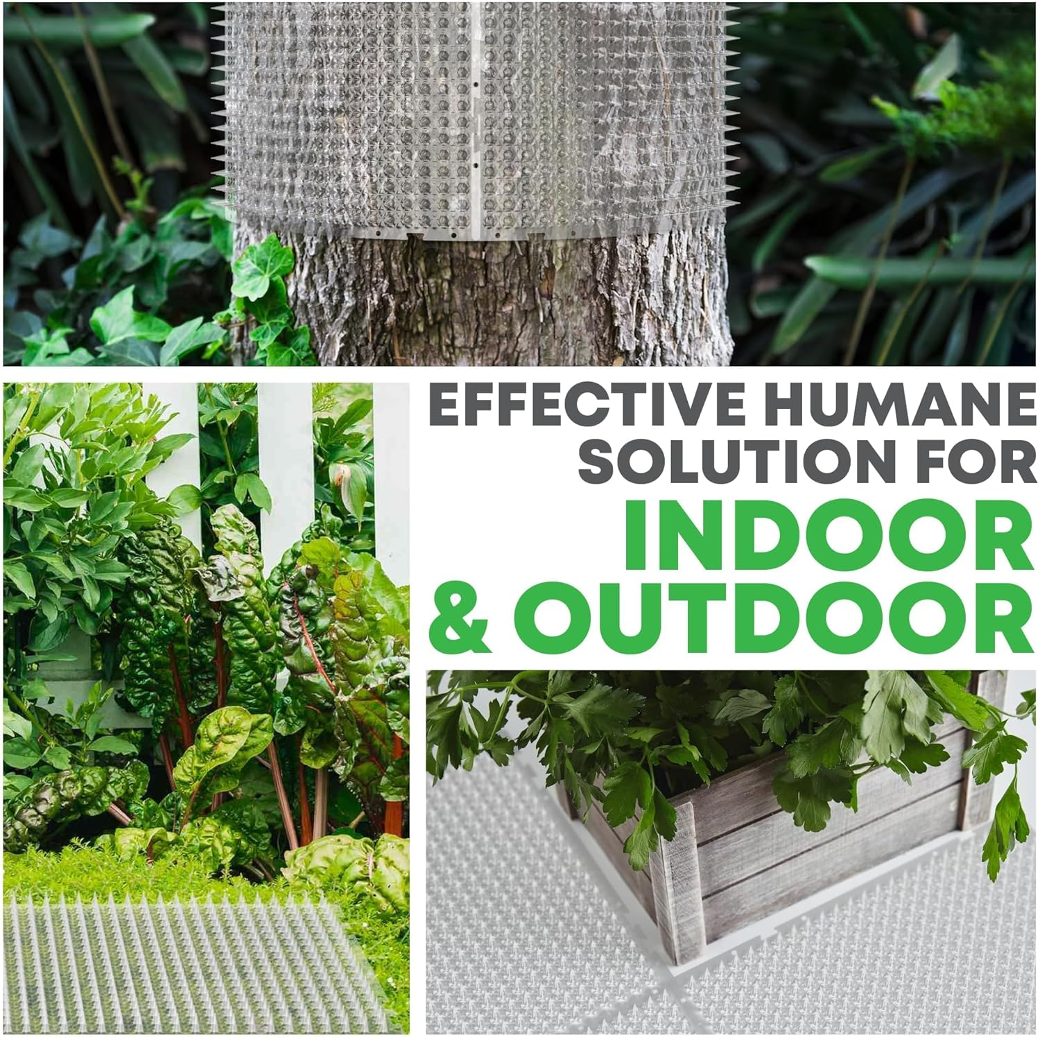 12 Pack Cat Deterrent Mats, 40X33Cm Pet Training Spiked Mat with 2.5Cm Spikes for Indoor Outdoor Use All Weather Animal Repellent for Cats and Pests image number 4