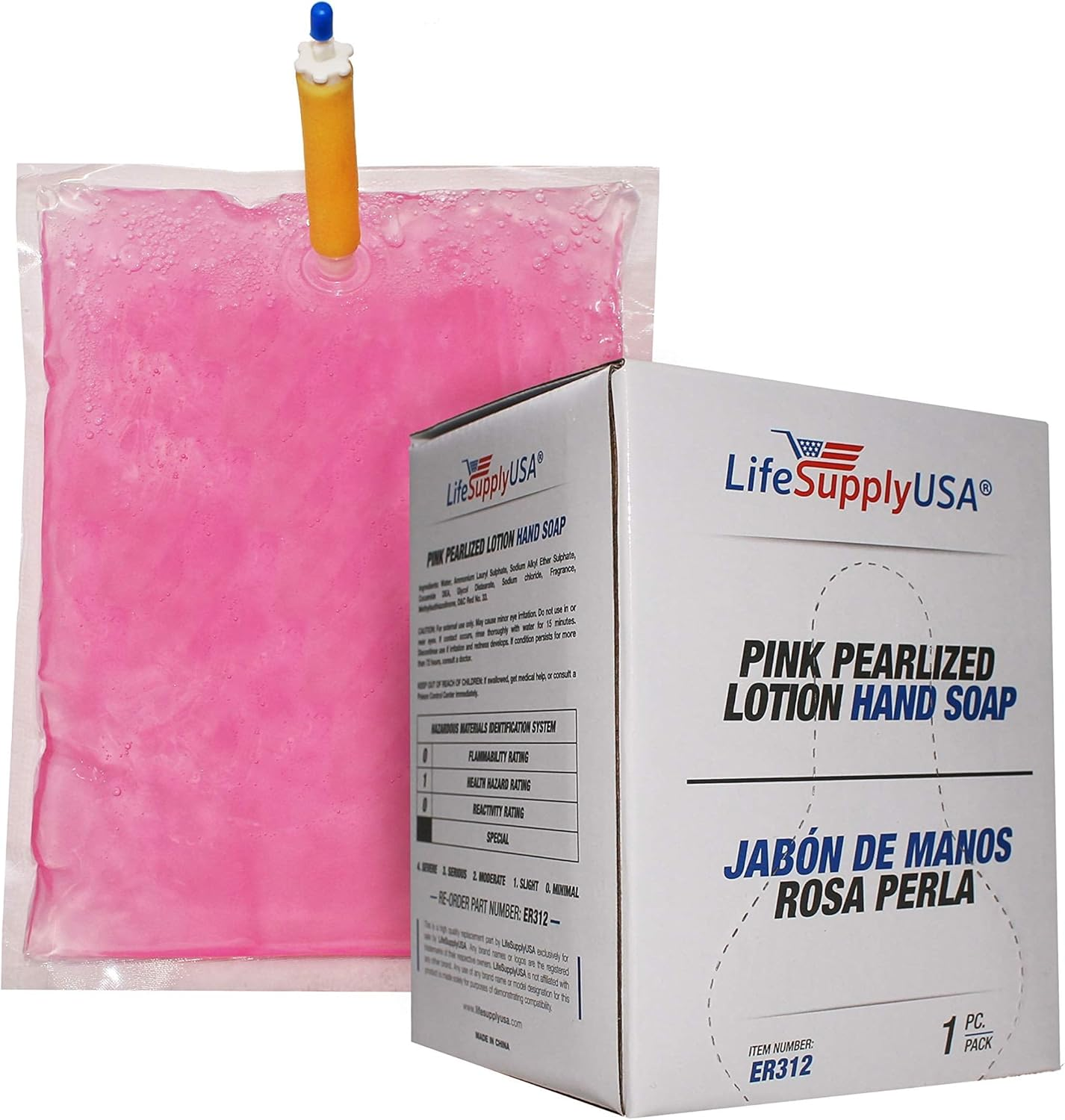 Case of 12 Pink Pearlized Liquid Lotion Hand Wash Soap 800-Ml Dispenser Refill Pouch Bags image number 5