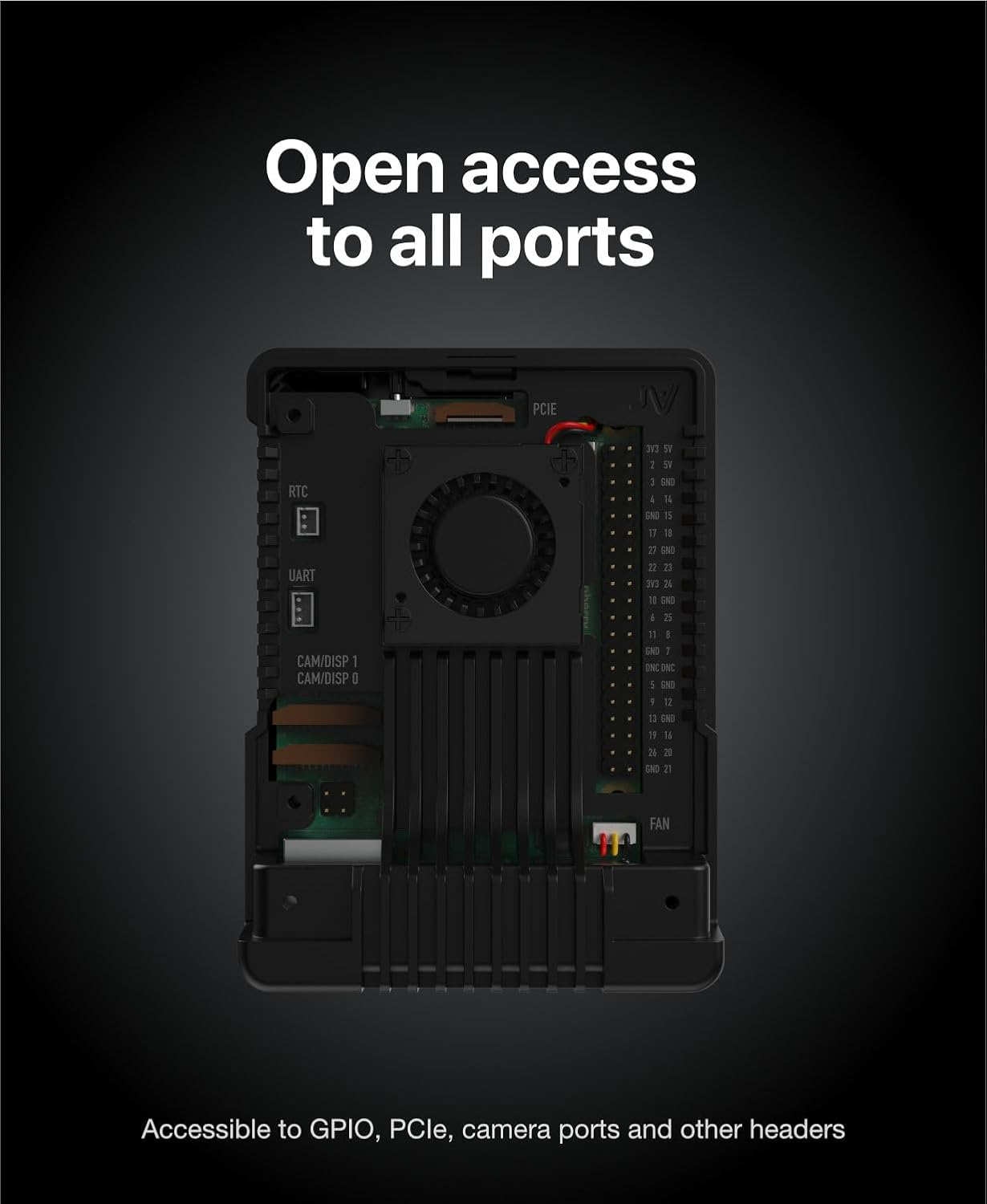 Argon NEO 5 Case for Raspberry Pi 5 (BRED) | Aluminum Case with Built-In Fan image number 5