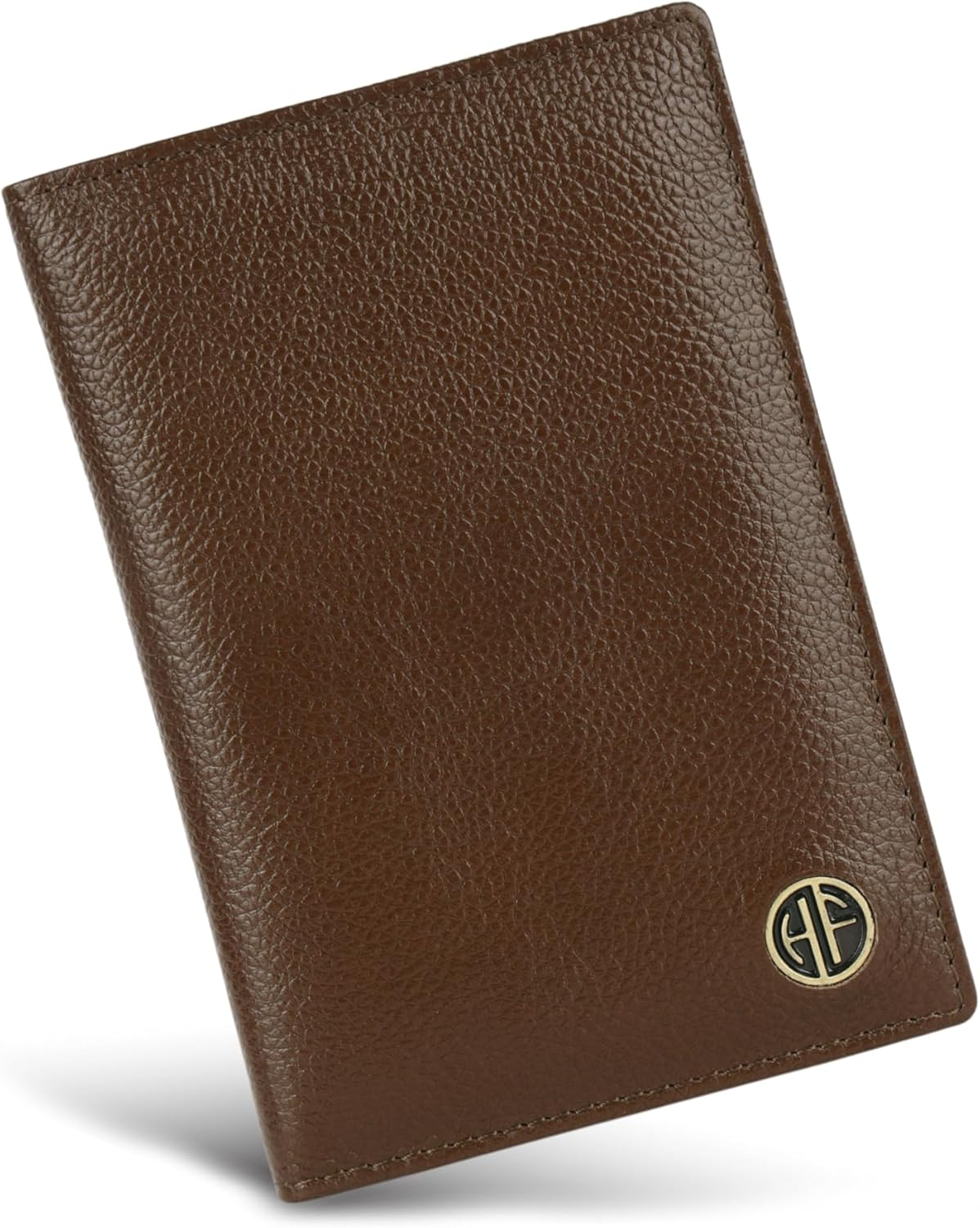 HAMMONDS FLYCATCHER Leather Unisex Passport Holder, Graphite Grey, Minimalist